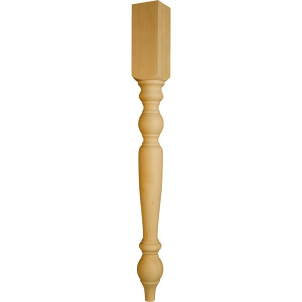 Osborne Wood Products 40 1/2 x 4 Extended Wilmington Island Leg in Beech 1543BCH